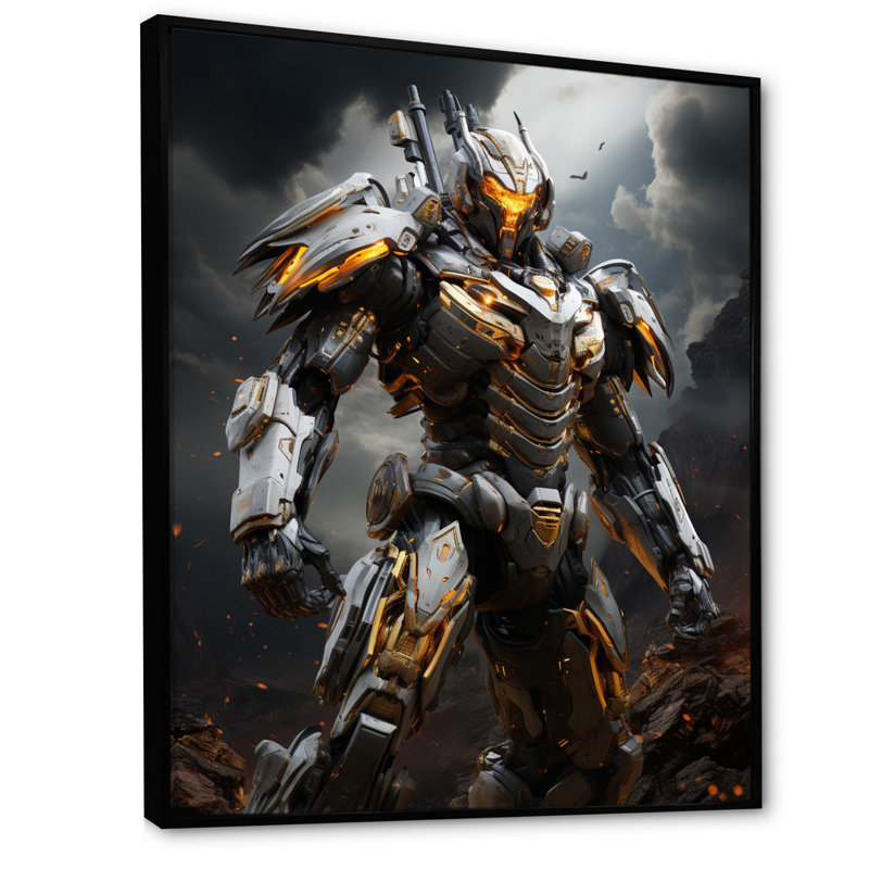Villian Transformer II, H 40 po x l 30 po x P 1,5 po, Cadre flottant noir