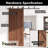 Ceiling Mount Black Rustic Classic Design Non-Bypass Single Track One Door Hardware Kit (Door Not Included)-84464243