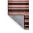 Machine Washable Horizontal Stripes Black Area Rug