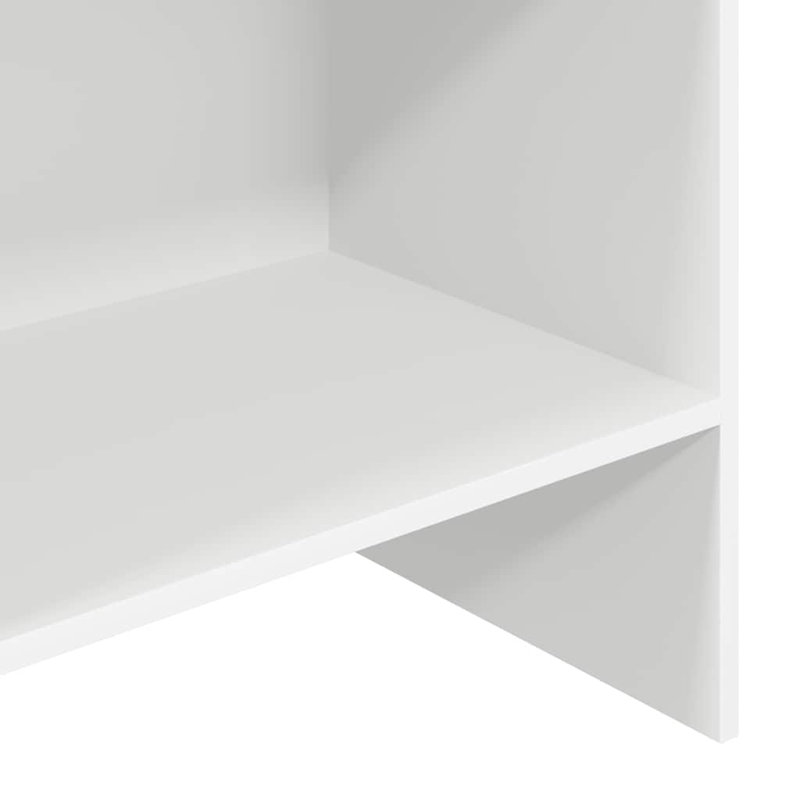 Dorith 180cm H Standard Bookcase, White, 180cm H x 60cm W x 35cm D