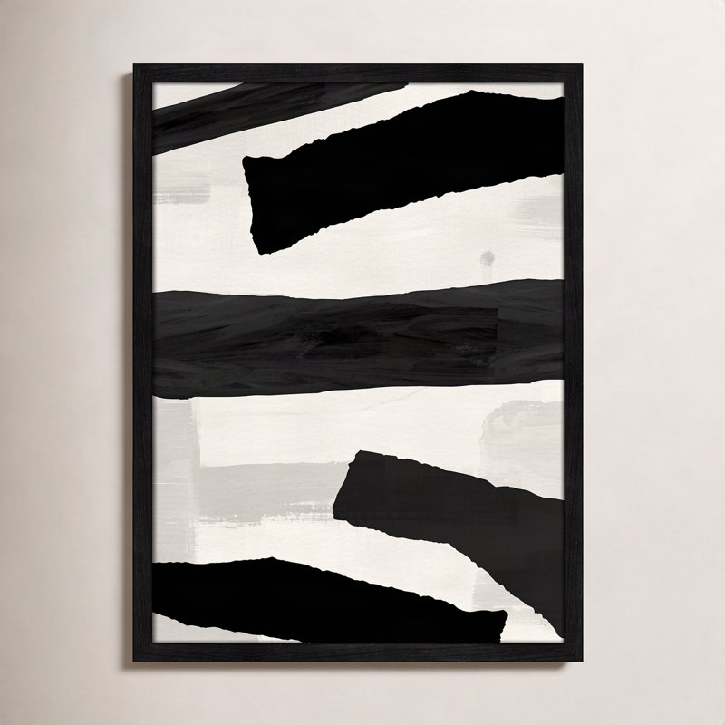 «Mountain Paths I» par Susan Jill - Art encadré avec fond perdu, H 23 po x l 17 po x P 0,75 po, Noir