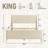 Modern Minimalist Upholstered Wingback Bed-1019583158