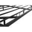 Grandes structures de lit flottantes avec lumières DEL, lit plateforme en métal, solide et stable, sans bruit, aucun sommier requis, assemblage facile