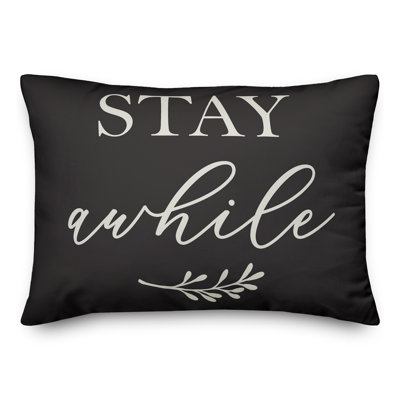 Housse de coussin rectangulaire d’extérieur stay some