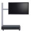 Support de plancher pivotant noir / argent Sowards pour support pouvant supporter jusqu'à 120 lb