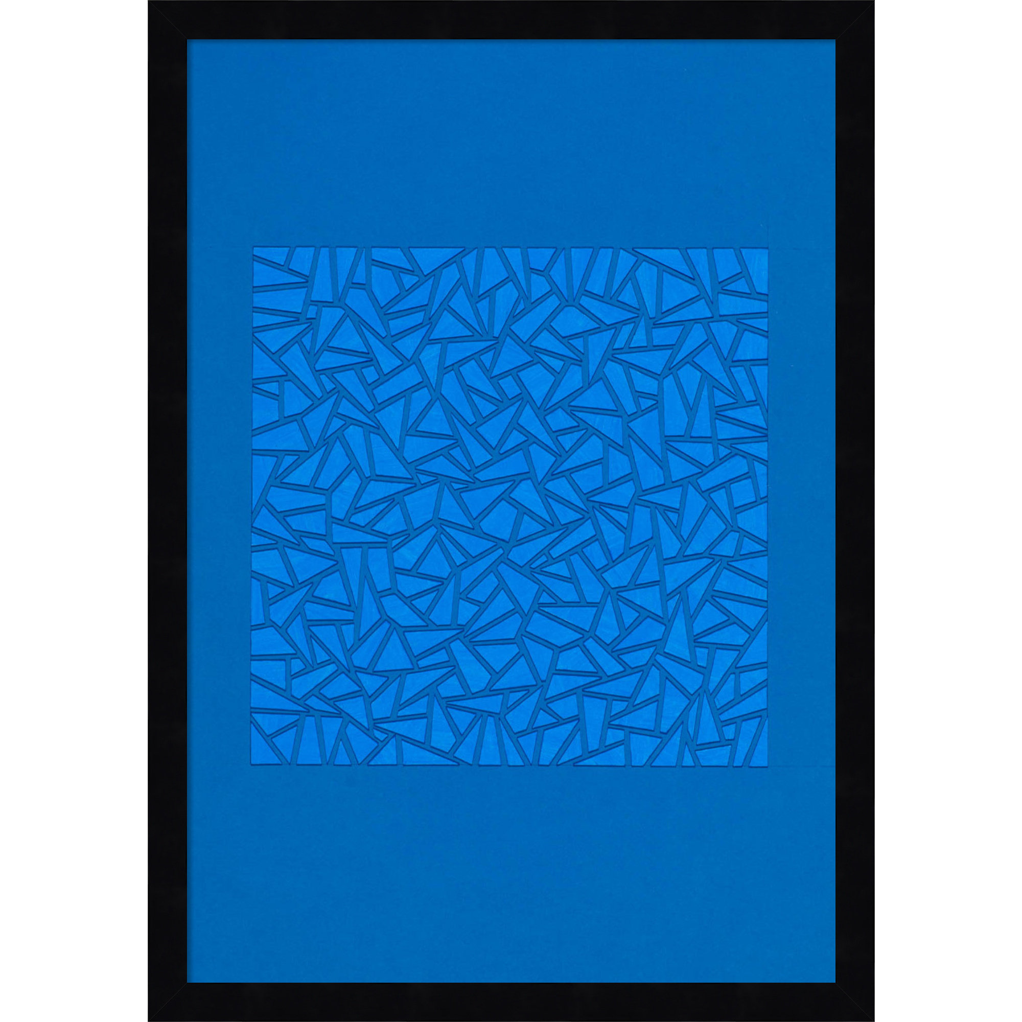 Blue World by Alex Dunn, Black, 21" H x 15" W