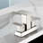 4 Inch Centerset Bathroom Faucet With Pop-Up Drain Kit 3 Hole Waterfall Bathroom Sink Faucets Stainless Steel Double Handle Bathroom Vanity Basin Taps-108814293
