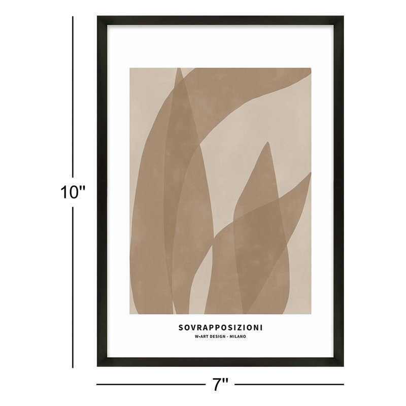 Marine Flora 1 And 2, Black, 10" H x 7" W x 1.25" D