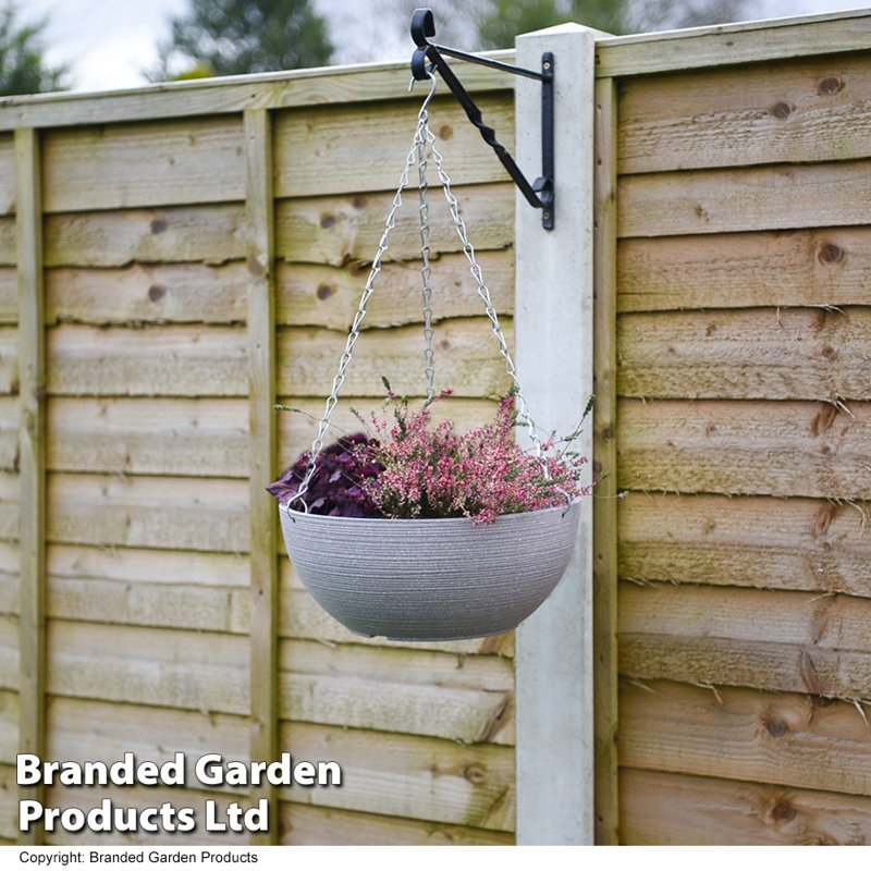 Hednesford Hanging Planter, Cool Grey