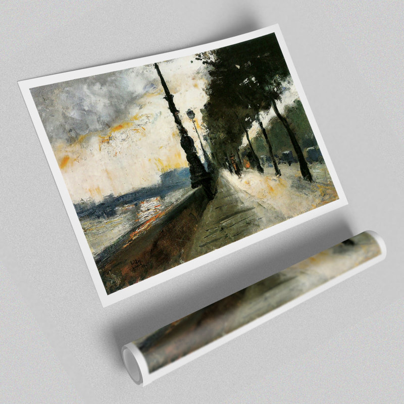 Waterloo Bridge In The Sun by Lesser Ury - No Frame Print, 100cm H x 141.4cm W