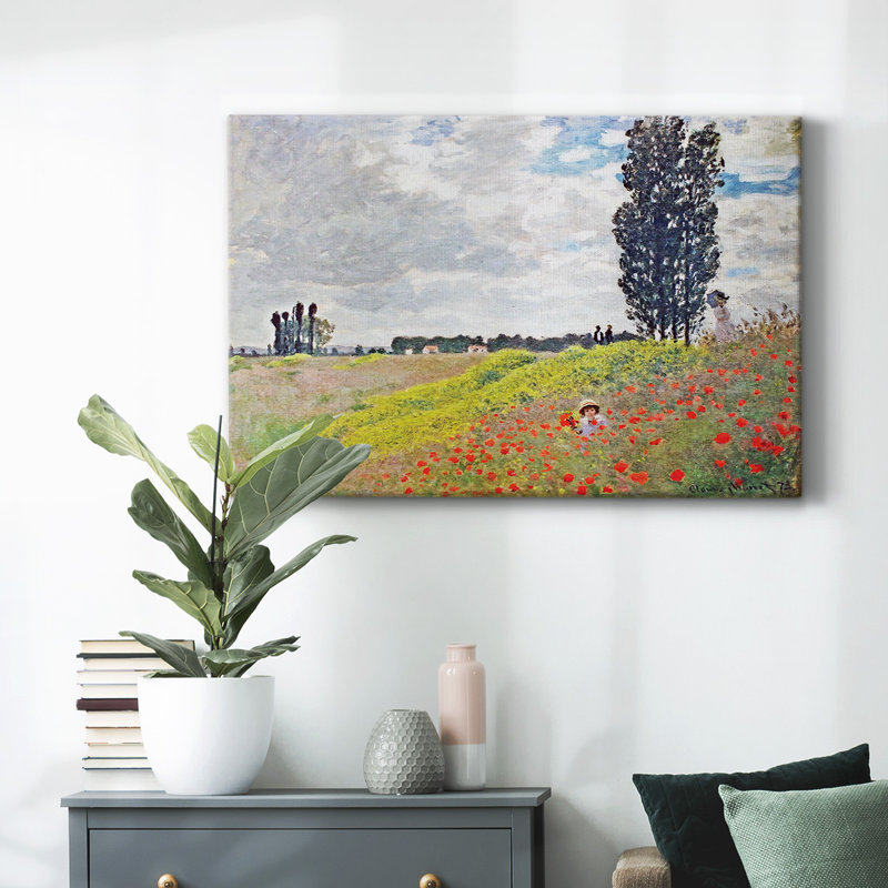 «Walk in the Meadows at Argenteuil», 1873, toile tendue avec châssis, H 12 po x l 18 po