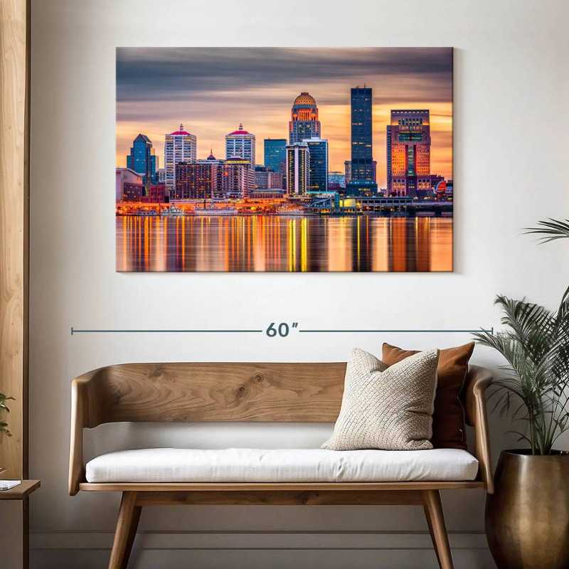 Ravi Louisville Skyline, 32" H x 48" W