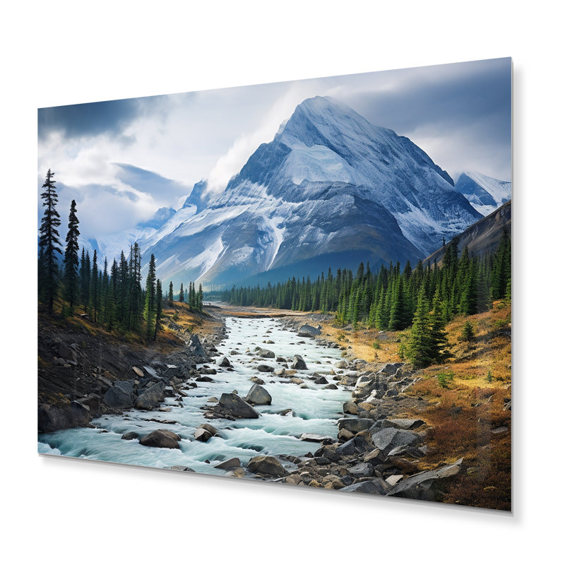 Canada Misty Mountain Majesty II - impression sans cadre sur métal, H 30 po x l 40 po x P 1 po