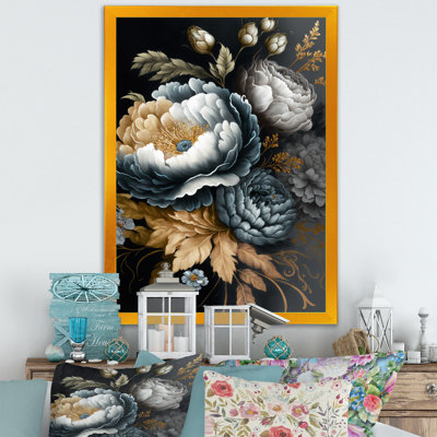 «Blue Blooming Bouquet I», impression sur toile