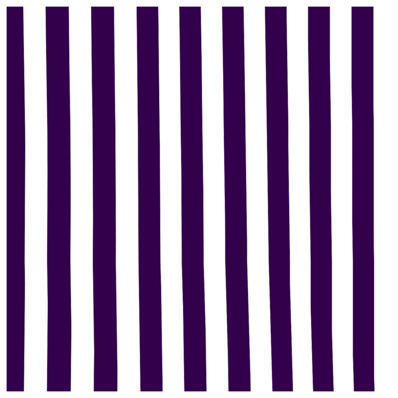 Purple White Stripes Shower Curtains Extra Long, 70 po l x 72 po H