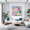 Motif de flamants tropicaux fruités tropicaux avec fleurs en fleurs