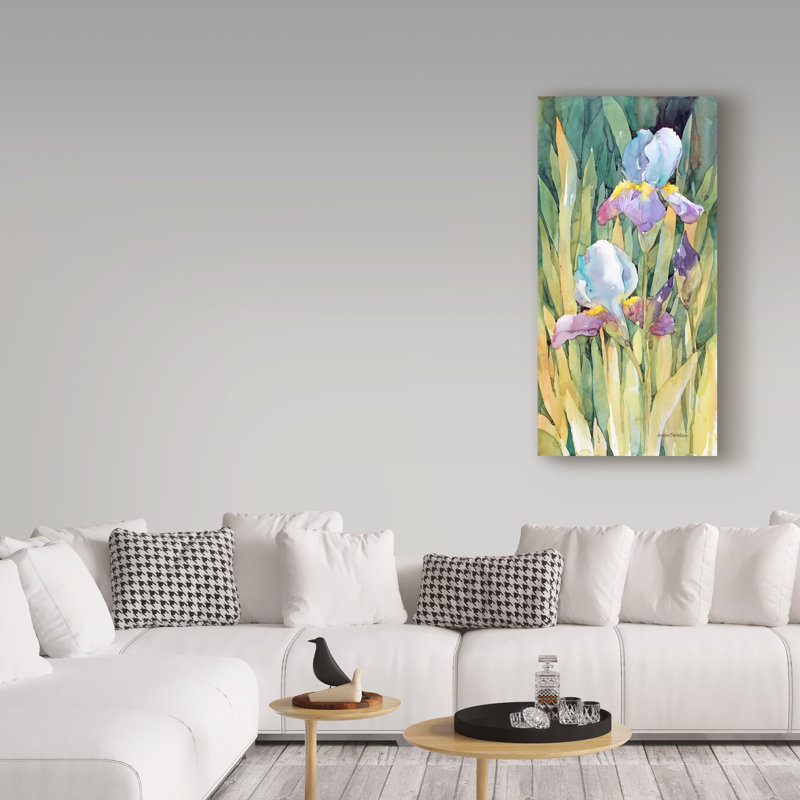 Multicolor Floral Gallery-Wrapped Canvas Art 19" x 10"