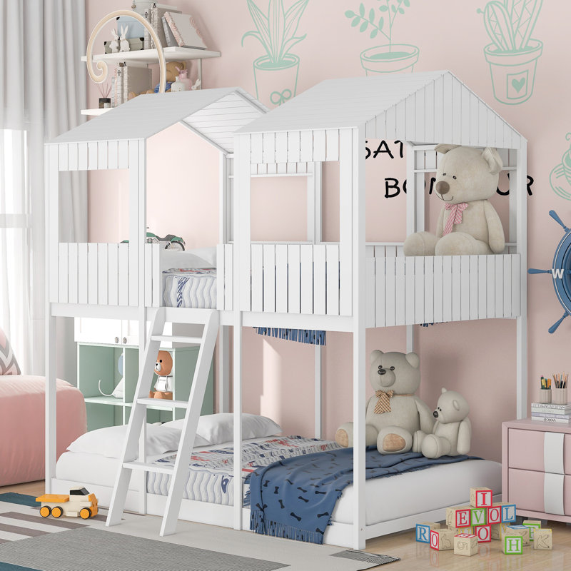 Lit superposé double Alvelo Kids, Blanc