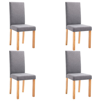Dining Chairs Side Chair with Solid Wood Legs for Home Kitchen Fabric
