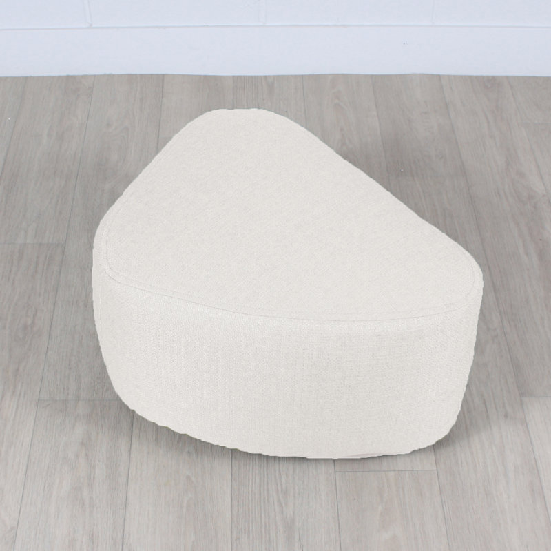 Pouf triangle BILLY, moyen, Blanc