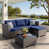 Brown Rattan Navy
