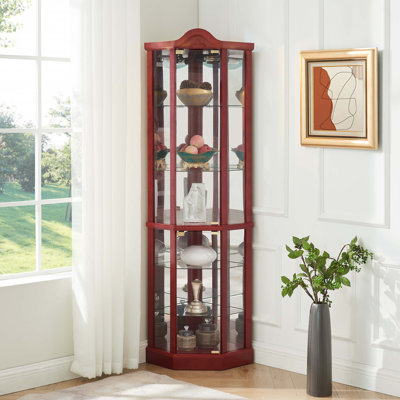 Armoire à vin avec tablettes réglables en verre sculpté