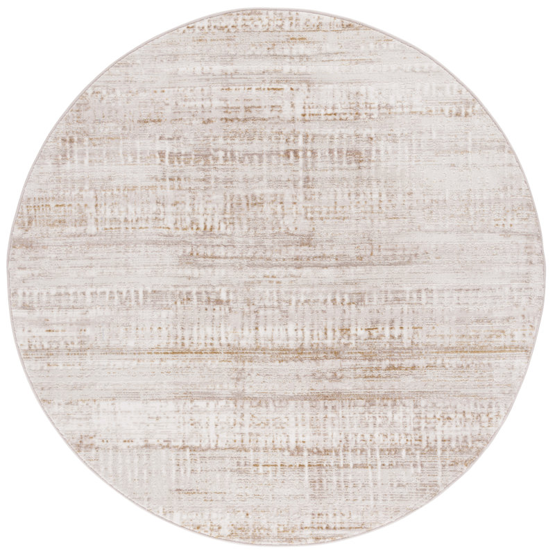 Oddis Performance Abstract Rug, Round 6'7"