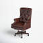 Fauteuil de direction en cuir véritable Bridgeman