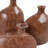 Modern Ceramic Table Vase For Home Decor - Decorative Tall Flower Vase Accent For Consoles, And Entryway Styling - Set Of 3, 9", 7", Brown-1655019882