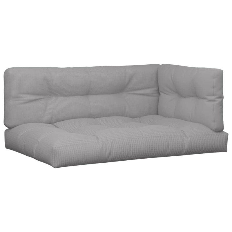  Pallet Cushion Set Of 3 Grey 100% Polyester
