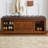Light Walnut Upholstered Bench-1825040273