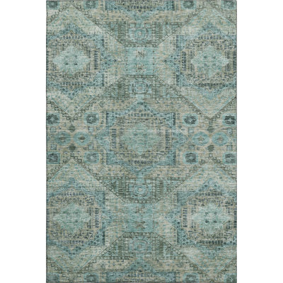 Premium Machine Washable Alaina AMF1929 Global Rug