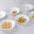 Round White Ceramic Dinner Plates Set