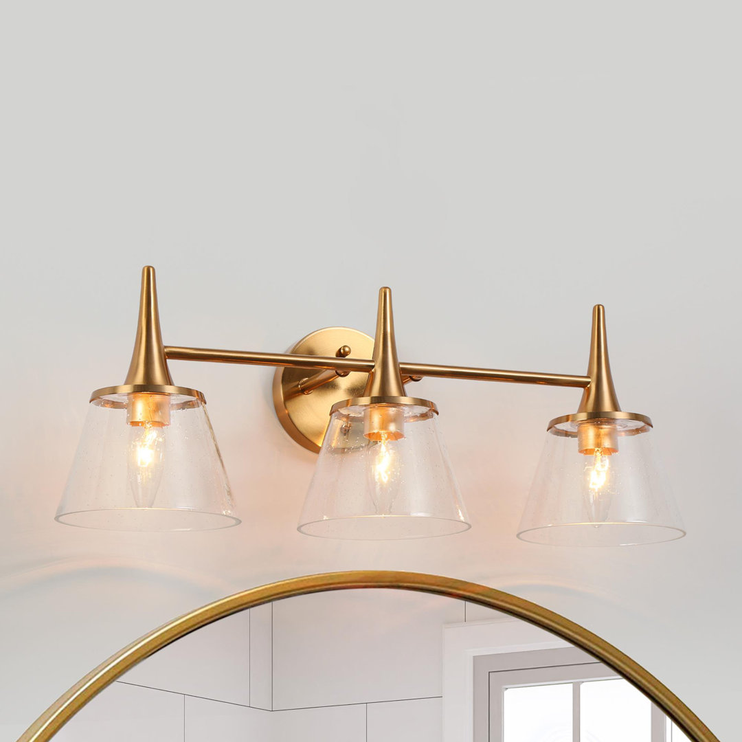 Maxstadt 3 - Light Dimmable Gold Armed Sconce Sand & Stable™ 