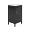 Meuble-lavabo 20 po avec lavabo et 1 tiroir noir 20 po