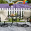 Ensemble de 2 chaises d'extérieur, chaises pivotantes-304082534