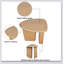 Table d'appoint de table fuselée (bois naturel)
