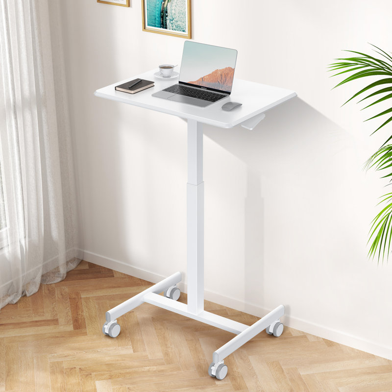 Verlynn 25.7’‘ Height Adjustable Standing Desk, White