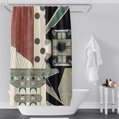 Claiborn Abstract Shower Curtain