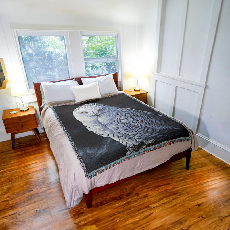 Jeté en coton Pure Country Weavers, 442 Harfang des neiges