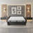 Monica 87" Genuine Italian Top Grain Leather Queen Wide Arm Sleeper Sofa Bed with Memory Foam Mattress-2097455853