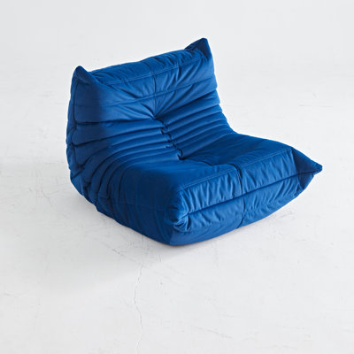 TOGO Ergonomic Design Bean Bag Chairs, Fabric Armless Floor Sofa, Single Lounge Chair For Living And Office by Trule