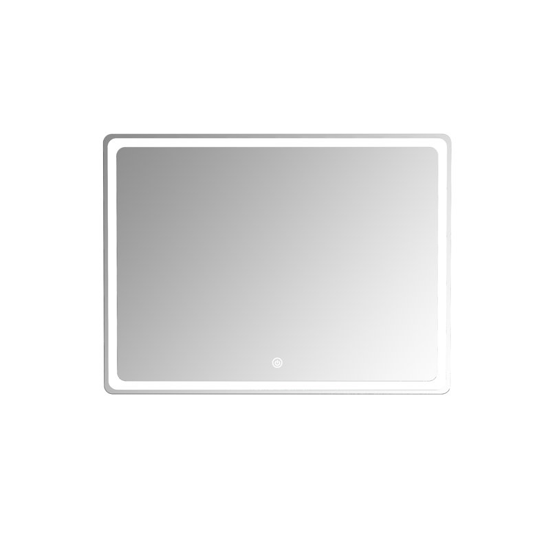 Flat Wall Mirror with Hooks