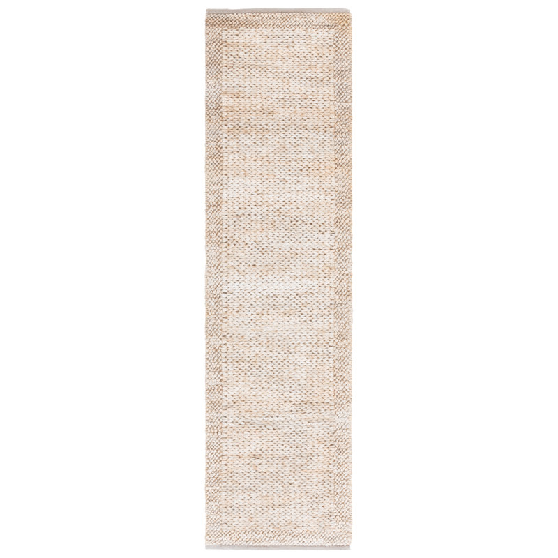 Natural Fiber Handwoven Jute Rug, Runner 2'3" x 8'
