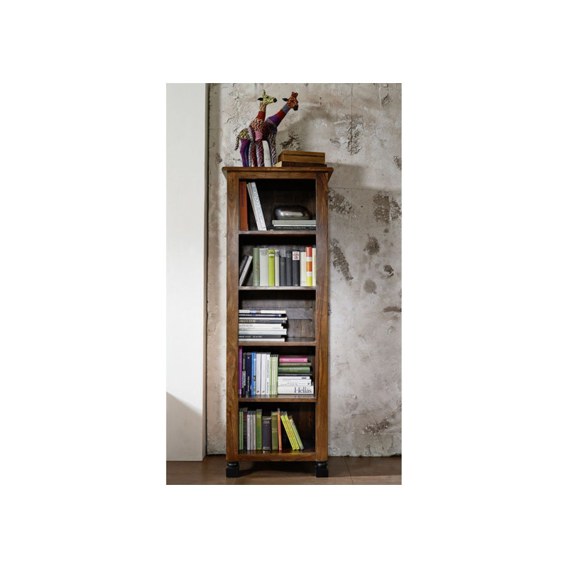 New Boston 180 cm H x 65 cm W Solid Wood Standard Bookcase