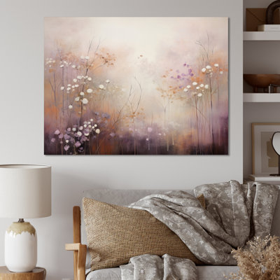 «Beige Ethereal Forest II - Abstract Botanicals», reproduction d'art sur toile