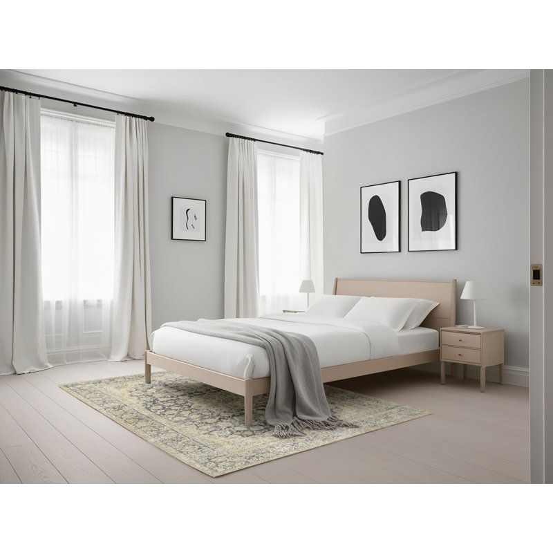 Tapis oriental beige, Rectangle 5 pi x 7 pi
