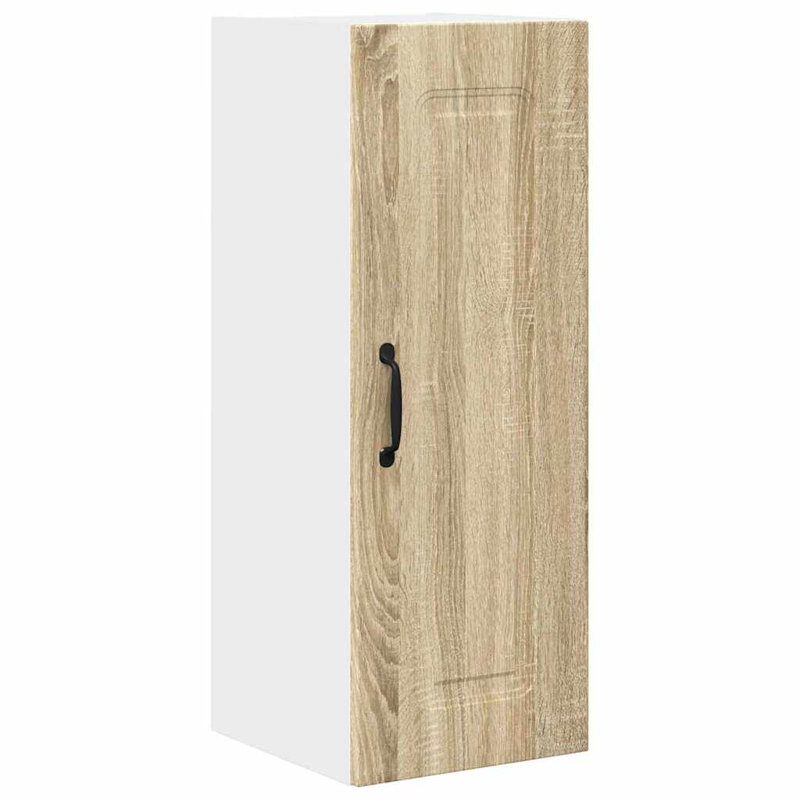 Vidaxl Kitchen Wall Cabinet With Shelf Concrete Grey 40 X 31 X 80 Cm, Sonoma Oak, 80cm H x 30cm W x 31cm D