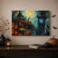 Art mural sur toile Spooky Haunted House-276142097