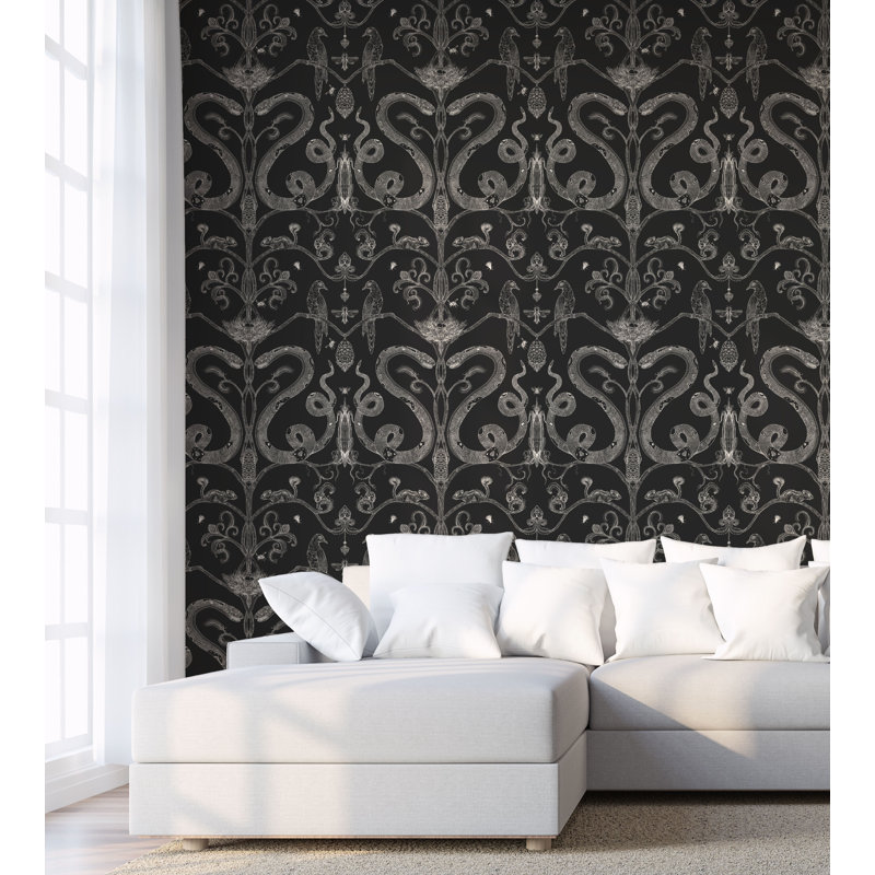 Snake Party, White/Eclipse, Non-Woven